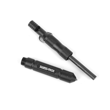 Prime-Line SWISS+TECH 6-IN-1 Multi-Tool, Fire Starter, Glass Breaker and Emergency Tool Single Pack ST029006